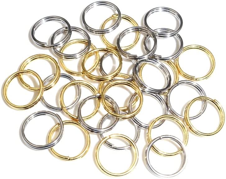 50/100pcs/lot 4-12mm Stainless Steel Open Double Jump Rings for