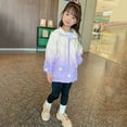 thumbnail image 2 of Vividxx Girls Winter Jacket Girls Gradient Heart Print Jacket Lightweight Windbreaker Outerwear For Autumn Outdoor Activities 9-10 Years, 2 of 9