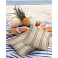 thumbnail image 4 of Outdoor Throw Pillow Cover Ethnic Tribal Geometric Line Stripe Art Waterproof Cushion Covers 2 Pack Retro Abstract Flower Wooden Pillow Cases Home Decoration for Patio Garden Couch Sofa, 4 of 7