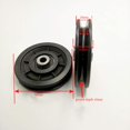thumbnail image 3 of Polea de nailon con rodamiento de 2 piezas de 90 mm, polea de entrenamiento de fuerza, rueda universal para máquina de cables, equipo de gimnasio, puerta de garaje, polea de puerta corredera Sincero Electrónica, 3 of 5