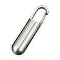 thumbnail image 1 of Contenedor de cápsulas de acero inoxidable, mini botella de medicina de acero inoxidable, comparación impermeable a vellado a prueba de Humedad, Soporte Portátil para caja de, 1 of 8