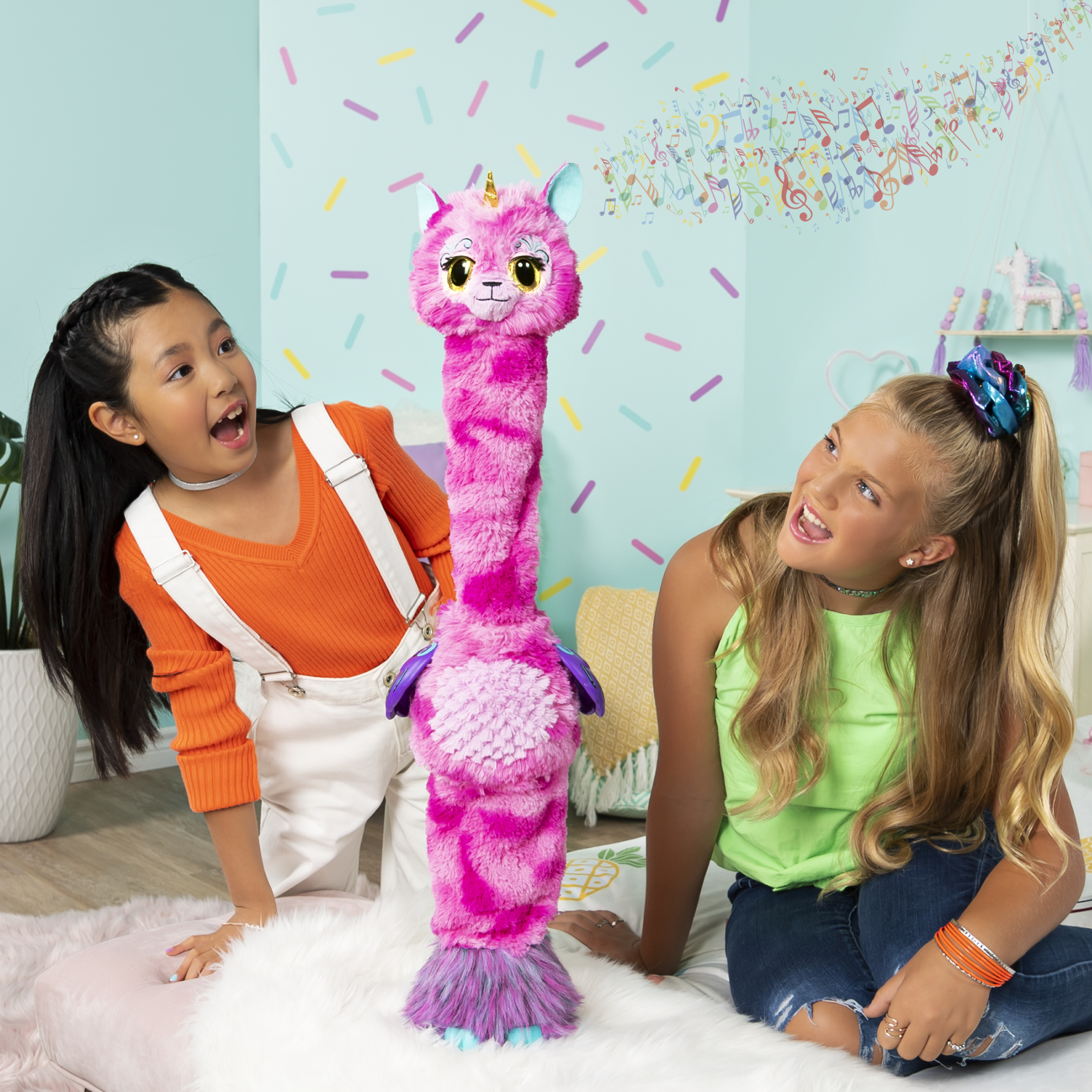 Hatchimals WOW Llalacorn 32 in Tall Interactive Hatchimal Re-Hatchable