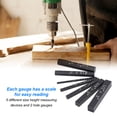 thumbnail image 3 of Setup Blocks Height Gauge Set, Router Bit Set ,7PCS Setup Blocks Gauge Aluminum Alloy Black Anodized Suface Woodworking Tool for Measurement[Black], 3 of 9