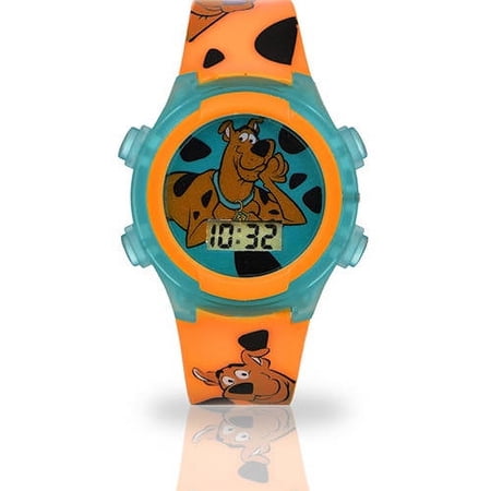 Scooby-Doo Unisex Child LCD Watch with Interchangeable Strap in Multicolor (SCO4024WM)