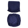 thumbnail image 4 of Funda para silla de comedor, funda trasera elástica, protector de muebles, funda para silla de oficina Azul marino, 4 of 9