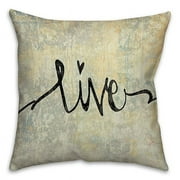 Creative Products Live Script Spun Polyester Throw Pillow - 16x16