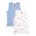 thumbnail image 1 of Camiseta Baby Creysi para Niño, sin Mangas Diseño Liso Azul Talla 10 Años, 2 Piezas, 1 of 5