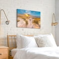 thumbnail image 5 of Beach Canvas Wall Art Bathroom: Seascape Coastal Picture Ocean Sunset Scene Print Tropical Seaside Painting Sea Seashore Artwork for Living Room Bedroom Decorations 20 x 16 Inches, 5 of 6