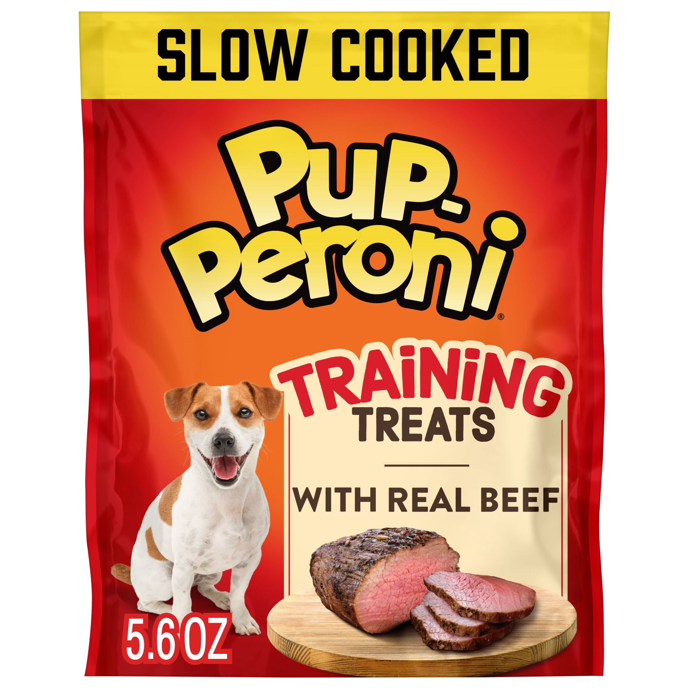 (4 pack) Pup Peroni Dog Training Treats Made With Real Beef, 5.6 oz Bag