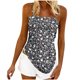 thumbnail image 2 of TaTaai Women Versatile Bohemian Camisole Retro Cute Irregular Hem Sleeveless T-shirt Casual Fashion Breathable Machine Washable No Fading Daily Wear Tank Top Gift, 2 of 6