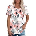thumbnail image 2 of Black Summer Tops for Teens Summer Blouses for Women 2025 Cotton Plus Size Shirts for Women 4X, 2 of 6