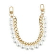thumbnail image 1 of Visland Bag Chain Replacement Handles with Clips Double-layered Faux Pearl Thick Chain Shoulder Bag Decoration Strap Detachable Handbag DIY Chain Craft Accessory, 1 of 8