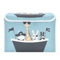 thumbnail image 7 of Yayeee Collapsible Cube Storage Bin with Lid Fabric Closet Decorative Basket with Handles, Pirate Animals, 7 of 7