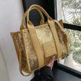 thumbnail image 4 of Bolso Bandolera para Mujer Bolso Bandolera Informal Con Lentejuelas A La (dorado), 4 of 6