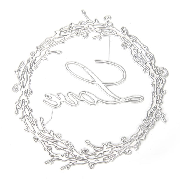 Cuadros Decorativos Plantillas de troqueles de corte de Metal para tarjeta de álbum de recortes de bricolaje, tarjeta de grabación en relieve para álbum de fotos de amor Likrtyny embutido en tela