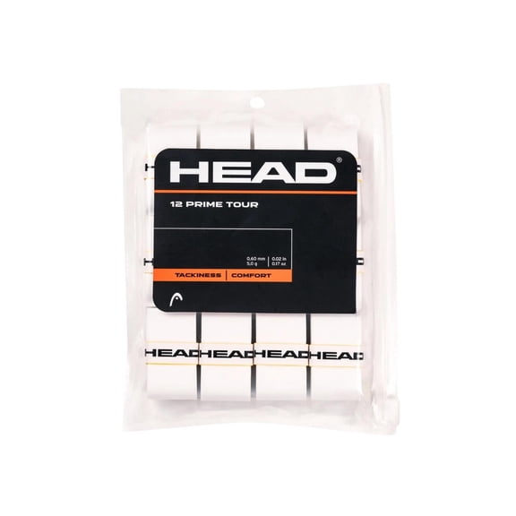 Head Prime Tour Tennis/Padel Overgrips 12-Pack color blanco