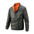 thumbnail image 1 of Traje de vuelo de moda para hombre más chaqueta de algodón Reversible chaqueta de cuello alto en abrigo cálido de invierno Pompotops  oipoqjl37799, 1 of 5