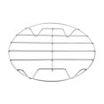 thumbnail image 2 of Vadktai Air Fryer Rack Cooking Steaming Cooling Multi-Purpose 304 Stainless Steel Round Rack Cross Wire w Stand Cookware Fit for Air Fryer Pressure Cooker Canning, 2 of 7