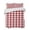 Red, variant on Farmhouse Buffalo Plaid Summer Quilt Set King Size, Soft Microfiber Quilted Bedding Set with 2 Pillow Shams, Red White Checkered Lightweight All Season Bedspread Coverlet for Bedroom 96"x106"