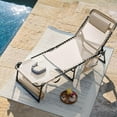 thumbnail image 2 of Flamaker Face Down Chaise Lounge Chair 5-Position Adjustable Sunbathing, Foldable Tanning Chair with Face& Arm Holes, Outdoor Recliner Chair for Pool, Beach, Patio, Lawn (Beige, 1 Pcs), 2 of 14
