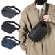 thumbnail image 1 of Bandolera impermeable de nylon para hombre | Mochila deportiva ligera de hombro | Compartimento espacioso, puerto para auriculares | Gris Azul, Negro Durable Travel Messenger de 28x15x9cm, 1 of 6