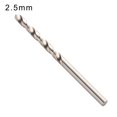 thumbnail image 1 of 2.5mm Twist Drill Bit High Speed Steel Toughness Wear Resistance Woodworking Drill Bit, 1 of 5