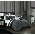 thumbnail image 2 of Chic Home Arlea 8-Piece Geometric Comforter Set, Queen, Grey, 2 of 2