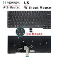 thumbnail image 1 of New US/RU Keyboard For Lenovo Thinkpad E470 E470C E475 Laptop With Point Russian US Without Mouse, 1 of 6