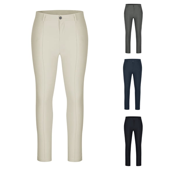 Styesk Men's Pants Men's Mature Casual Outdoor Straight Leg Sports Pants With High Elasticity