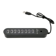 Ax Gear 8-Ports High Speed Splitter Extender Built-In USB Cable 2.0 Hub