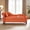 Orange + Velvet + Foam + 1 Seat, variant on ChenyueFurn Velvet Chaise Lounge Chair, Silver Nail Decor with Storage for Bedroom Office,Navy Blue