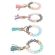 thumbnail image 1 of 4 Uds llavero pulsera estilo borlas cuentas de silicona cierre de langosta de Metal pulsera con cuentas para bolso salida en casa, 1 of 12