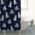thumbnail image 3 of Siberian Husky Shower Curtain 72x84in ,Bathroom Decorative Shower Curtains Set with 12 Hooks,Modern Waterproof Washable Shower Curtain, 3 of 4