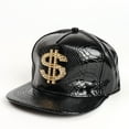 thumbnail image 2 of WZXFASHION Unisex Shiny Skin Baseball Caps With Embroidered Sign Clothing Shoes & Accessories Black One Size, 2 of 3