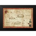 thumbnail image 2 of Brissonnet, Daphne 24x17 Black Modern Framed Museum Art Print Titled - Wine Map, 2 of 5