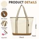 thumbnail image 5 of Bolso Tote QYEPYUE Grande de Lona 36x18x35cm 25L Beige Amarillo, 5 of 6