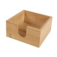 thumbnail image 4 of Bandeja para servilletas sencilla, soporte de almacenamiento de papel, contenedor, dispensador de servilletas, soporte para pañuelos faciales, estuche cuadrado Gloria Caja de almacenamiento de servilletas, 4 of 9
