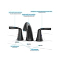 thumbnail image 3 of EastVita 2PCS 8 Inch Bathroom Faucet. Bathroom Faucets For Sink 3 Hole. Widespread Matte Black Bathroom Faucet With Pop Up Drain And CUPC Lead-Free Hose (Matte Black), 3 of 8