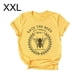 thumbnail image 1 of Camiseta de mujer Camiseta de manga corta con cuello redondo Blusa de verano, Amarillo, XXL Inevent AP002565-04, 1 of 7