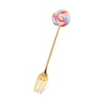 thumbnail image 1 of Moyic Dibujos animados Adorable hogar restaurante Hotel vajilla portátil reutilizable mezcla vajilla pastel postre cubiertos dulces Type1 NO1, 1 of 6