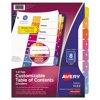 Avery Ready Index Customizable Table of Contents Multicolor Dividers 8-Tab Letter 11133