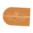 thumbnail image 2 of Decoración de calcomanía de arco de pared arte de fondo simple dormitorio de fiesta de arte de pared decoración de interior de la puerta Naranja, 2 of 8