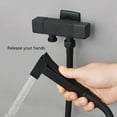 Matte Black Handheld Bidet Sprayer for Toilet, Brass Portable Cloth