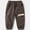Coffee, variant on Boys Cargo Sweatpants Wide Leg Skater Pants Cargo Joggers Pants for Boys Summer Clothes (Beige,3-4 Years)