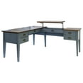 thumbnail image 5 of Martin Furniture Fairmont Farmhouse Wood Desk with Storage Drawer in Blue, 5 of 14