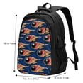 thumbnail image 4 of Hirioo Bowling Ball And Flame for Travel Laptop Backpack with USB Charging Port for Men and Women, 4 of 7