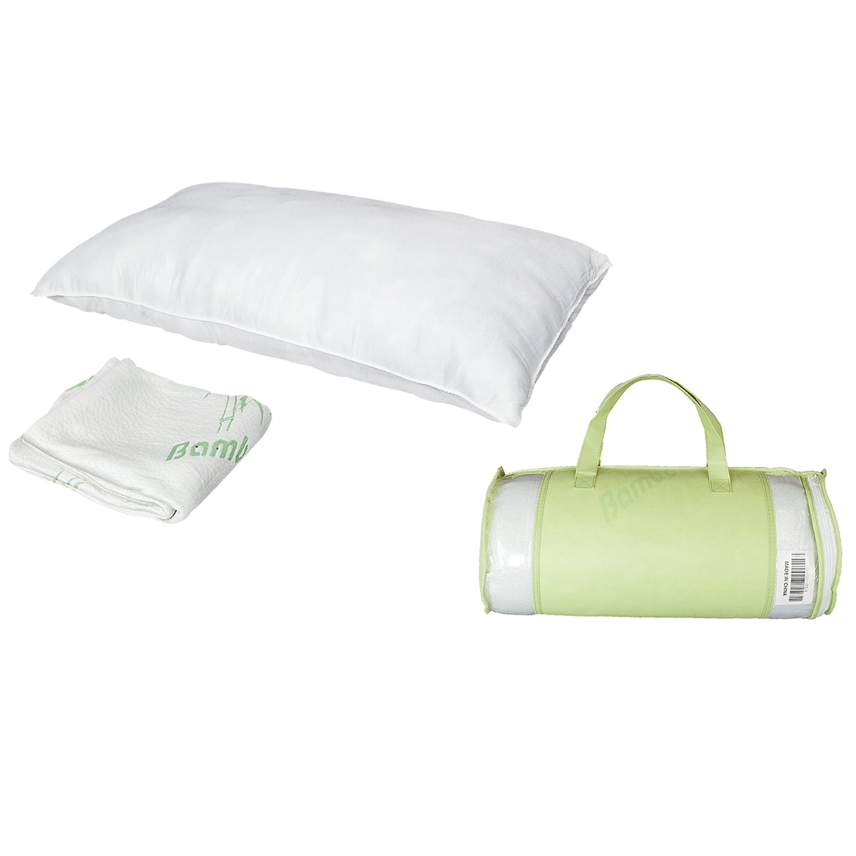 Lowestbest 1PCS King Size Memory Foam Pillow, Bamboo Fiber Bed Pillow with Washable Removable Cover Lowestbest 1PCS King Size Memory Foam Pillow, Bamboo Fiber Bed Pillow with Washable Removable Cover