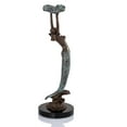 thumbnail image 4 of SPI Home Brass and Marble Mermaid with Tray Statue 15 inches High, 4 of 4