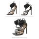 thumbnail image 1 of Sandalias hasta la rodilla Punta abierta Sexy con cordones Sandalias con cordones cruzados Tacones altos para mujer Wmkox8yii  hfjk40, 1 of 2