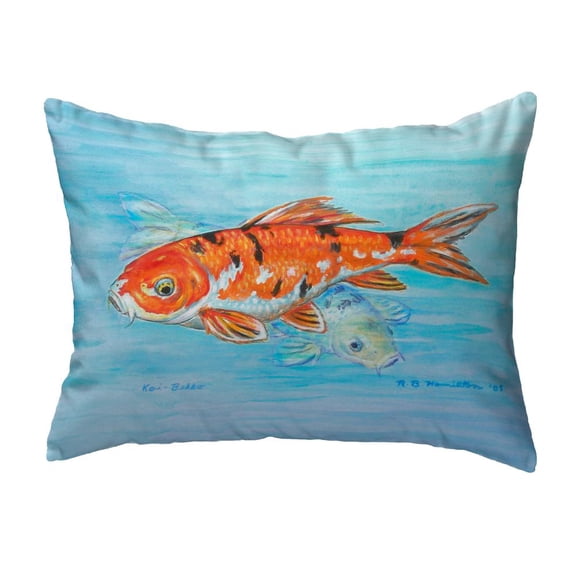 Betsy Drake Interiors Koi No Cord Pillow 16x20